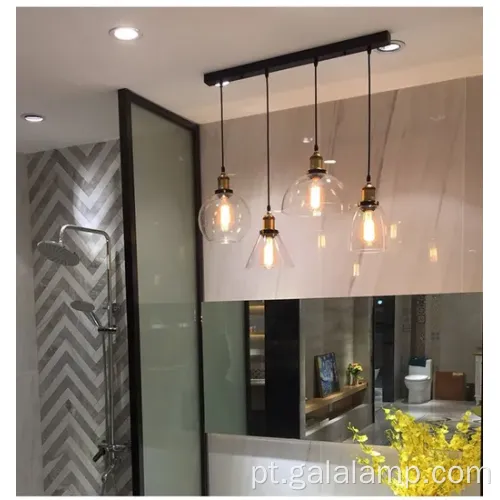 Modern E27 Glass Bubble LED Pingente Light